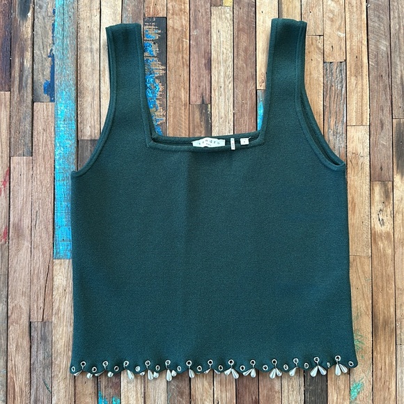 SANDRO Green Knit Top Sz 4 **NWOT** - Picture 5 of 9